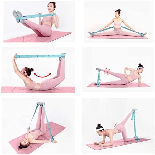 Elastic Stretching Strap with 11 Loops, Multi-Loop Yoga Stretching Strap Elastic Exercise Band, Improve Flexibility Arm Leg Stretching Strap Home Gym Equipment for Physical Therapy Pilates Gymnastics-GravixFit