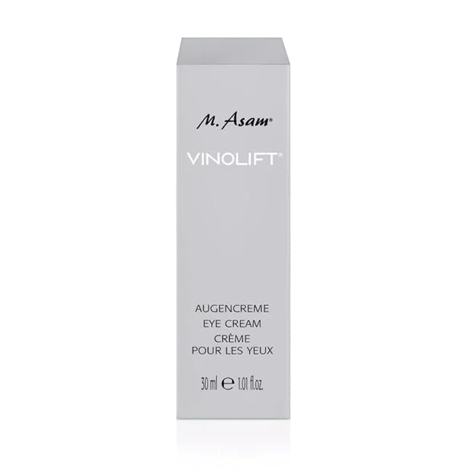 M. Asam VINOLIFT Eye Cream - anti-wrinkle eye care with resveratrol & encapsulated OPC for skin rejuvenation, hyaluronic acid provides moisture & makes skin look plumped up, 1.01 Fl Oz-GravixFit