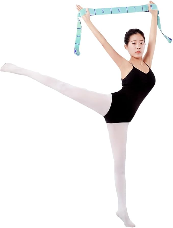 11 Loops Stretch band - Yoga, Pilates, Ballet, and Physical Therapy Stretching strap for Flexibility, Leg Stretching, and Exercise - Durable Stretching equipment for Dance and Fitness-GravixFit