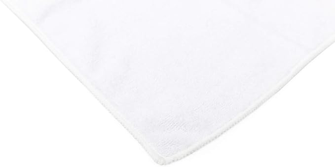 The Rag Company Microfiber Spa and Yoga Towel - Soft and Absorbent Towel for Gym, Spa, Exercise, Hotel, and Resort Use - Dries Fast - 16x27 inches, White, 6-Pack-GravixFit