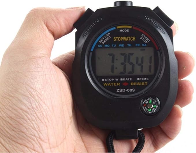 12 pack Multi-function Electronic Digital Sport Stopwatch Timer, Large Display with Date Time and Alarm Function,suitable for Sports Coaches Fitness Coaches and Referees-GravixFit