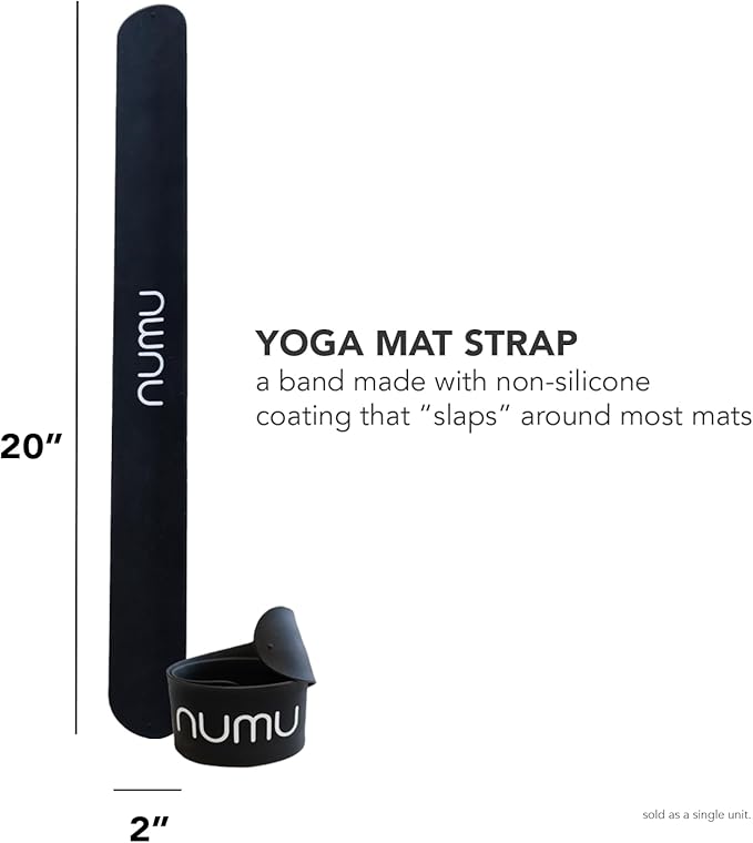 Numu Yoga Mat Strap Slap Band - Easy Snap On to Keep Exercise Mat Tightly Rolled and Secured for Yoga Mat Storage and Travel-GravixFit