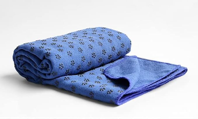 IBL-Yoga Towel, Hot Yoga Mat Towel - Sweat Absorbing Non-Slip for Hot Yoga, Pilates and Workout, 24x72 inches with Grip-GravixFit