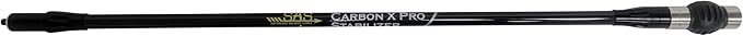 SAS Carbon X Pro Bow Stabilizer Main Bar for Compound Bows with Dampener and Weights Ultra Lightweight 27in 30in