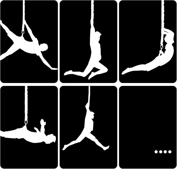 Heavy Duty Bungee Fitness Set – Professional 4D Bungee Resistance Band for Home Gym, Yoga & Air Dance – Adjustable Harness with 360° Rotational Device,Includes Workout Guide-GravixFit