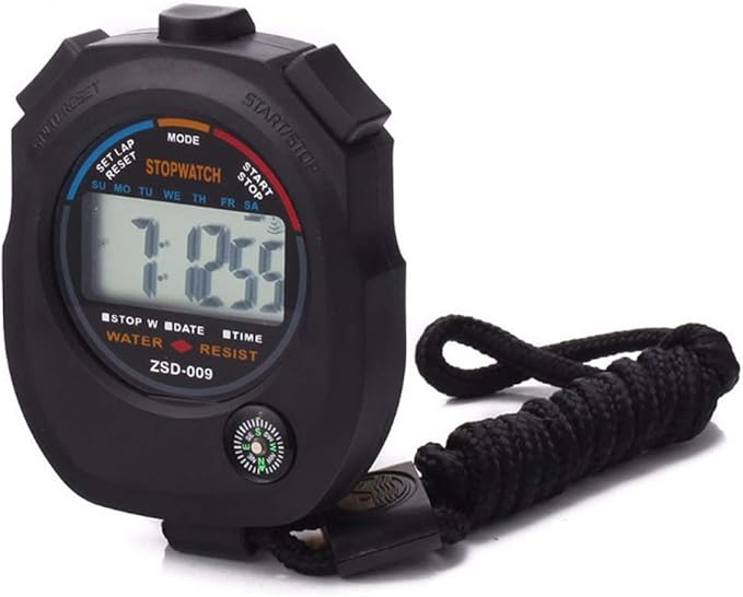 12 pack Multi-function Electronic Digital Sport Stopwatch Timer, Large Display with Date Time and Alarm Function,suitable for Sports Coaches Fitness Coaches and Referees-GravixFit