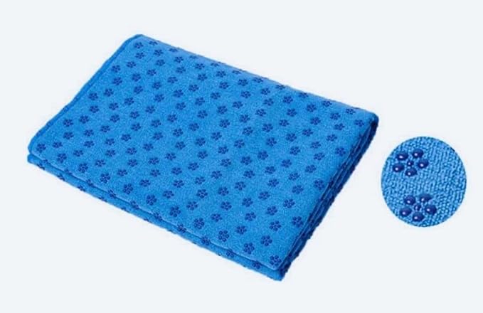 IBL-Yoga Towel, Hot Yoga Mat Towel - Sweat Absorbing Non-Slip for Hot Yoga, Pilates and Workout, 24x72 inches with Grip-GravixFit