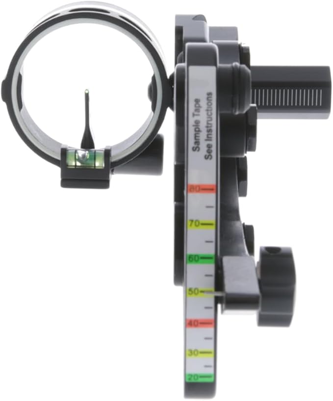 TRUGLO Range Rover Single-Pin .019" Dia Right-Handed Archery Hunting Moving Black Bow Sight with Standard Adjustment - Light Not Included