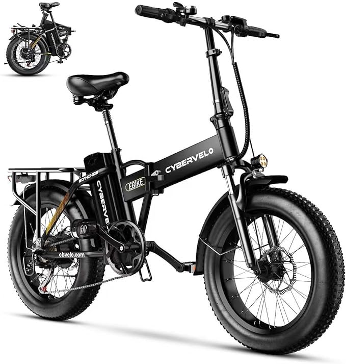 DriftGod Folding Electric Bike for Adults β 1000W Motor, 20"x3" Fat Tire, 48V Removable Battery, All-Terrain E-Bike with 7-Speed, Front Suspension β Powerful Foldable Ebike for Commuter