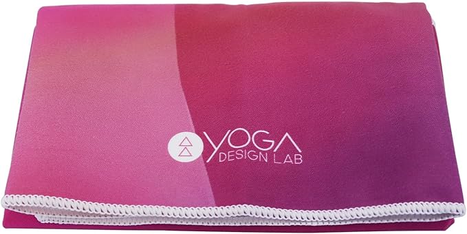 Yoga Design LAB | The Hand Towel | Premium Non Slip Hand Towel | Designed in Bali | Colorful Eco Printed + Quick Dry + Soft | Hot Yoga, Bikram, Ashtanga, Sport, Barre, Travel (Rose)-GravixFit