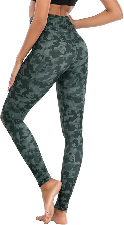 DIBAOLONG Womens High Waist Yoga Pants Cutout Ripped Tummy Control Workout Running Yoga Skinny Leggings-GravixFit