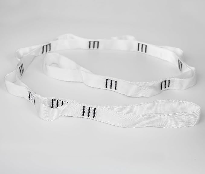 10PCS Nylon Daisy Chain Straps 23 KN for Aerial Yoga Hammock Swing Adjustable Aerial Silk Extender Hanging Rope for Aerial Yoga Belts 3.6FT 5.9FT Long-GravixFit