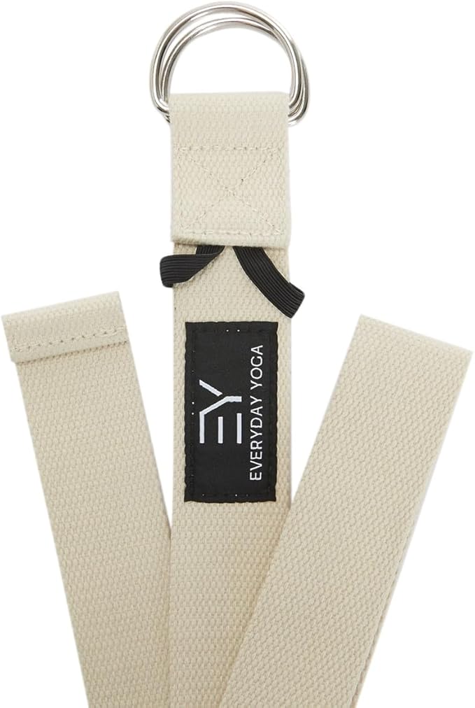 Everyday Yoga Super Strong Strap with Metal D-ring Buckle - Improve Flexibility, Stretching, and Physical Therapy Fitness.-GravixFit