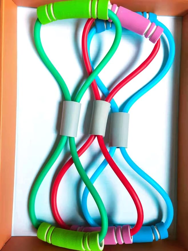 Fitness 8 Yoga Pulling Rope Resistance Band & Arm Resistance Bands Workout Chest Arm and Shoulder Stretch Bands Exercise Equipment-GravixFit