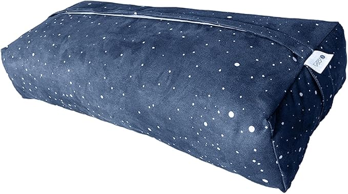 YOGA DESIGN LAB | The Yoga Bolster | Comfortable, Supportive Eco-Friendly Luxury Yoga Cushion | Recycled Plastic Bottle Microfiber | Natural Cotton, Foam Filling (Celestial)-GravixFit