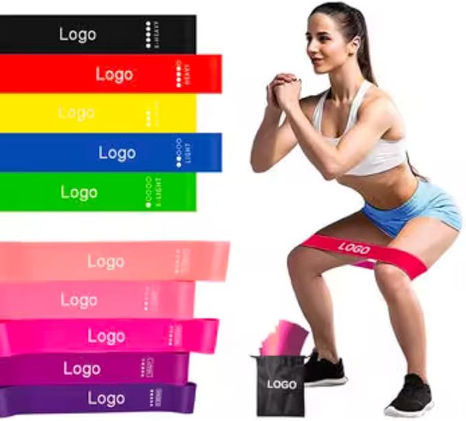 Resistance Bands Set for Women & Men – 5 Levels Latex Exercise Bands for Workout, Fitness, Home Gym, Yoga & Physical Therapy-GravixFit
