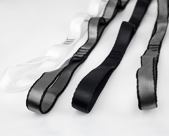10PCS Nylon Daisy Chain Straps 23 KN for Aerial Yoga Hammock Swing Adjustable Aerial Silk Extender Hanging Rope for Aerial Yoga Belts 3.6FT 5.9FT Long-GravixFit