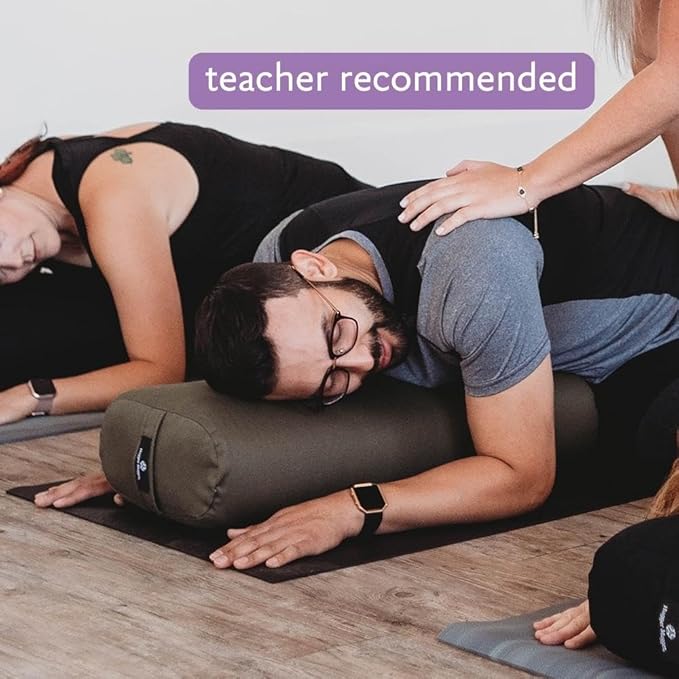 Hugger Mugger Standard Yoga Bolster - Firm, Supportive, Handmade, Durable-GravixFit