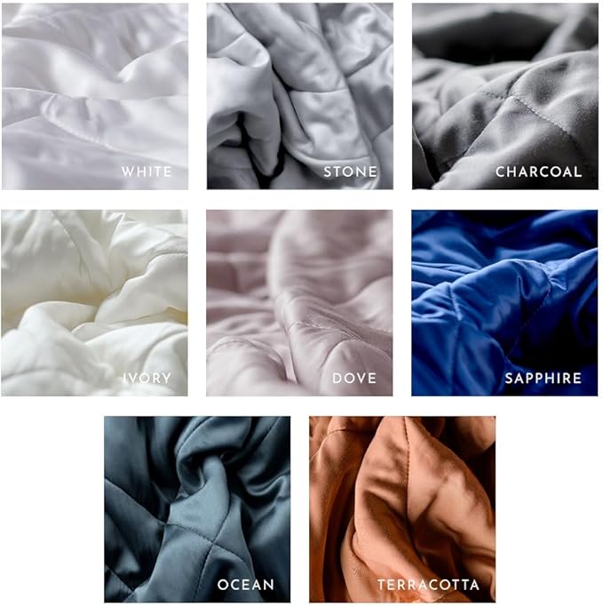LUXOME Lightweight Blanket | 100% Rayon (Viscose) from Bamboo Fabric & Fill | King/Cal King - 98"x92" | Thermal-Regulating | White