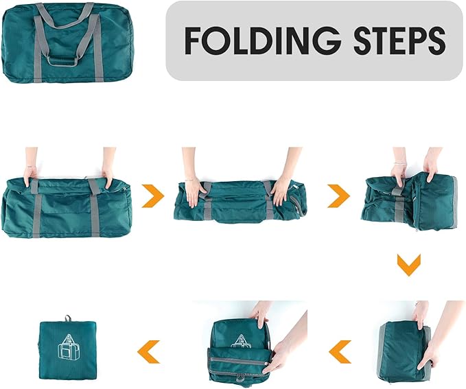 WANDF Foldable Travel Duffel Bag 60-120L Duffle Carry on for Women and Men-GravixFit