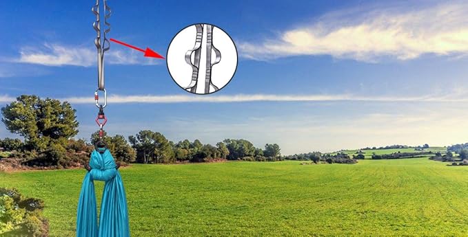 FOSER 2pcs Daisy Chains, Yoga Hammock Extension Strap, Adjustable Nylon Strap Fitness Pilates and Exercise Extend Strap-GravixFit