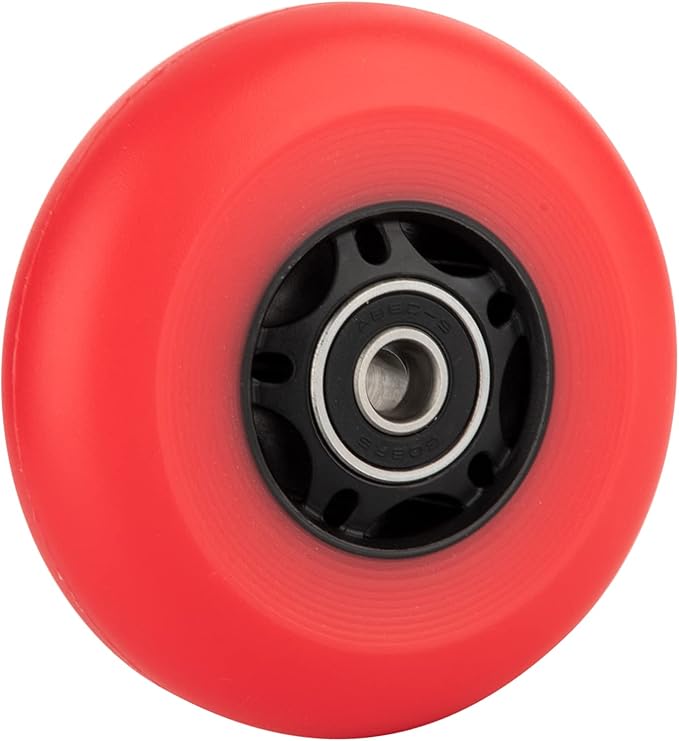 AOWESM Inline Skate Wheels 80mm 76mm 72mm 85a Outdoor Indoor Black Blue Red Roller Hockey Blades Replacement Wheels w/Bearings ABEC-9 and Floating Spacers (8-Pack)-GravixFit