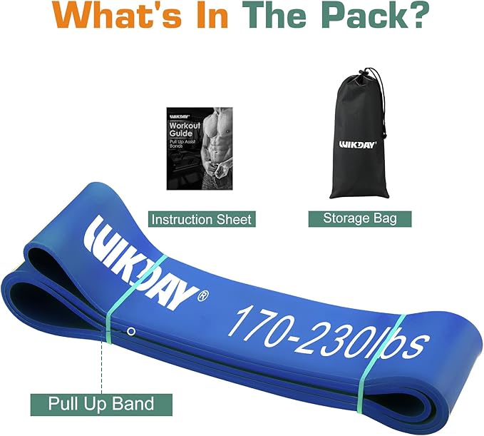 Resistance Bands for Working Out, Exercise Bands, Workout Bands, Pull Up Assistance Bands for Body Stretching Training Physical Therapy Muscle Training for Men & Women-GravixFit