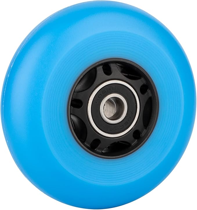 AOWESM Inline Skate Wheels 80mm 76mm 72mm 85a Outdoor Indoor Black Blue Red Roller Hockey Blades Replacement Wheels w/Bearings ABEC-9 and Floating Spacers (8-Pack)-GravixFit