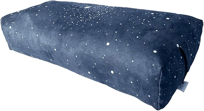 YOGA DESIGN LAB | The Yoga Bolster | Comfortable, Supportive Eco-Friendly Luxury Yoga Cushion | Recycled Plastic Bottle Microfiber | Natural Cotton, Foam Filling (Celestial)-GravixFit