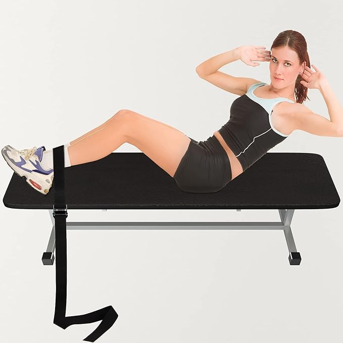 Nordic Strap Nordic Hamstring Curl Strap Bench Hamstring Strap Fitness Curl Belt Gym Leg Strap Exercise Assisted Strap Belt Leg Muscles Exercising for Home Gym Women Men, Black-GravixFit