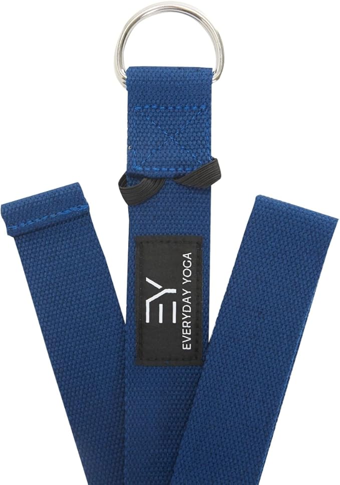 Everyday Yoga Super Strong Strap with Metal D-ring Buckle - Improve Flexibility, Stretching, and Physical Therapy Fitness.-GravixFit