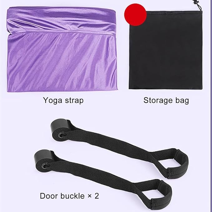 Dance Stretching Equipment - Yoga Strap, Backbend Training Yoga Stretching Rope with Door Anchor, Flexibility Trainer Stretching Equipment Assist Stretch Strap for Fitness Gymnastics Dance Aerial Yoga Ballet-GravixFit
