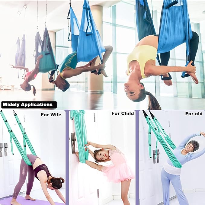 Tchrules Leg Stretcher Strap, Backbend Training Belt with Door Anchor, Flexibility Trainer Stretching Equipment Assist Stretch Strap for Fitness Gymnastics Dance Aerial Yoga Ballet-GravixFit