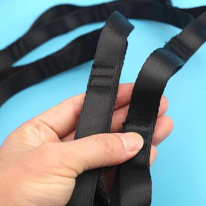 10PCS Nylon Daisy Chain Straps 23 KN for Aerial Yoga Hammock Swing Adjustable Aerial Silk Extender Hanging Rope for Aerial Yoga Belts 3.6FT 5.9FT Long-GravixFit
