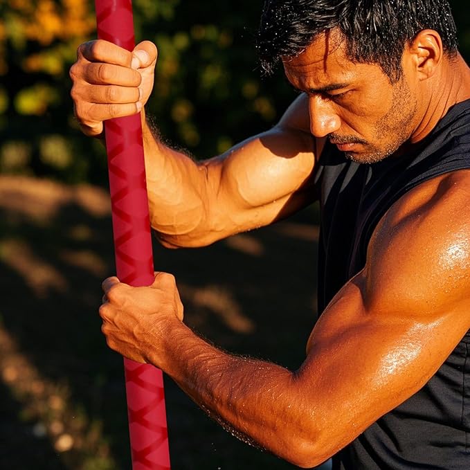 The Huang Yunming yoga stick is made of sturdy steel that is 5 feet high and an adjustable stretching stick, providing flexibility, agility, and balance. Multi functional fitness stick with 5 steel pipes-GravixFit