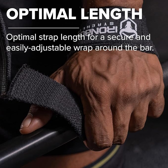 Lifting Wrist Straps for Weightlifting (1 Pair) – Padded Lifting Straps for Deadlifts, Powerlifting, Strength Training & Bodybuilding – Gym Straps for Men & Women-GravixFit
