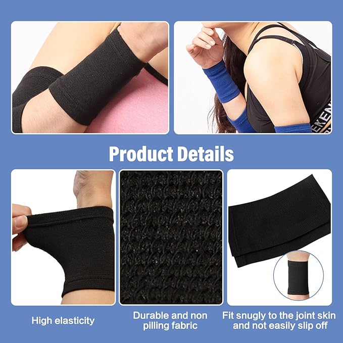 Figure 8 Fitness Resistance Band, Arm Back Shoulder Exercise Elastic Rope Stretch Fitness Band, Foot, Leg, Hand Stretcher, Arm Exerciser for Yoga Pilates Stretching Physical Therapy(Purple and Blue-GravixFit