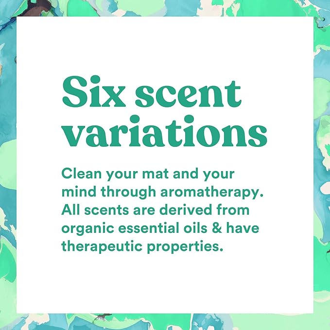 ASUTRA Yoga Mat Cleaner Spray Variety Pack (All Scents), 4 fl oz (Pack of 6) - No Slippery Residue, Organic Essential Oils, Deep-Cleansing for Fitness Gear & Gym Equipment, Microfiber Towels Included-GravixFit