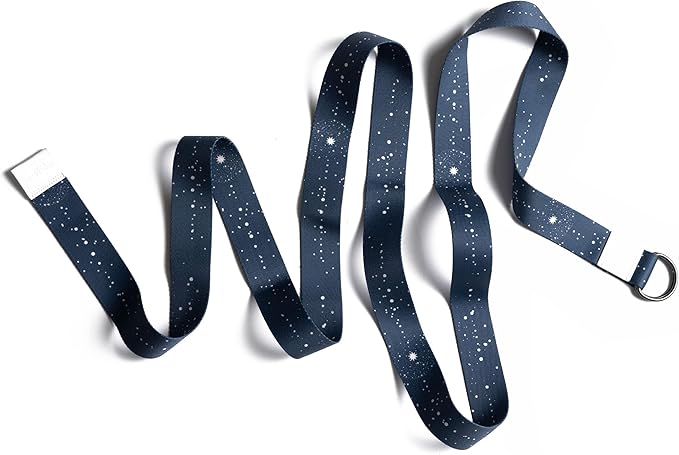 yogadesignlab YOGA DESIGN LAB | The Yoga Strap | Luxurious, Extra Long, Super Soft, Eco Printed | Studio Quality, Adjustable | Safely Stretch Further and Hold Longer | 8 ft Long-GravixFit