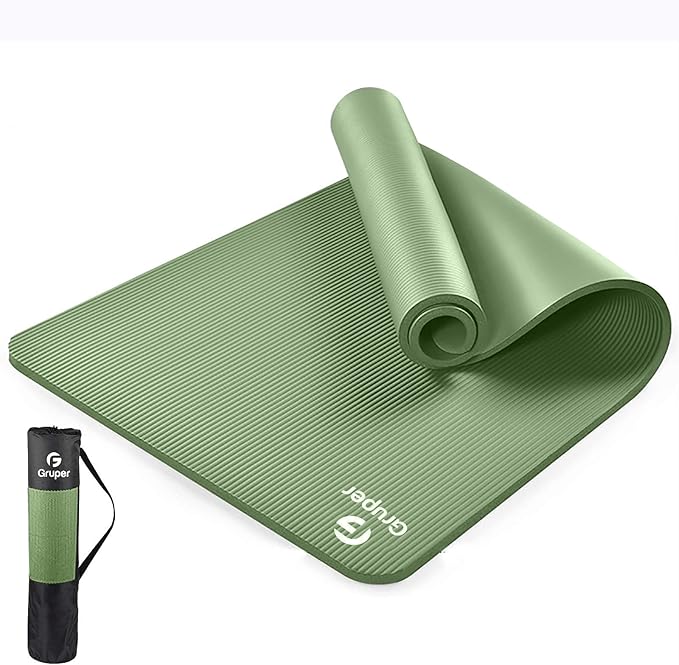 Thick Yoga Mat Non Slip, Large Size 72" L x 32" W x 0.6" TH, Premium Exercise & Fitness Mat with Carrying Strap and Bag, Workout Mats for Home-GravixFit