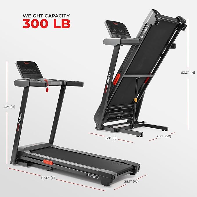 Sunny Health & Fitness Smart Wi-Fi Treadmills-GravixFit