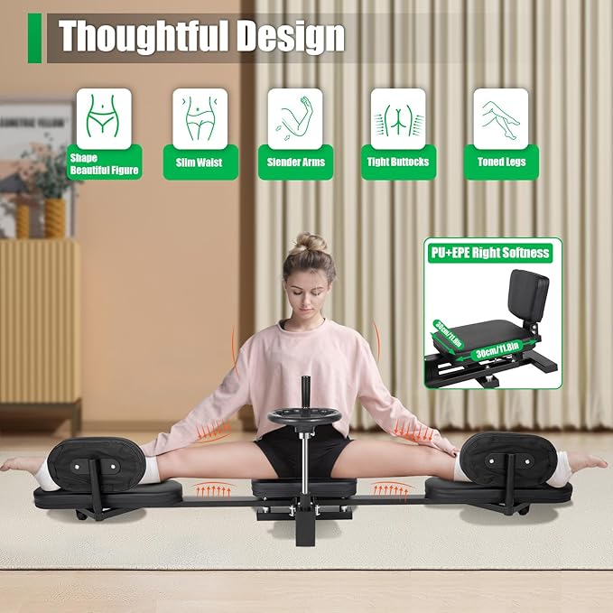 180° Stretch Leg Stretcher Split Machine, Split Machine for Flexibility, Hip Stretching Machines, for Yoga, Dance, and Martial Arts Enthusiasts, 220Lbs Load-Bearing Capacity-GravixFit