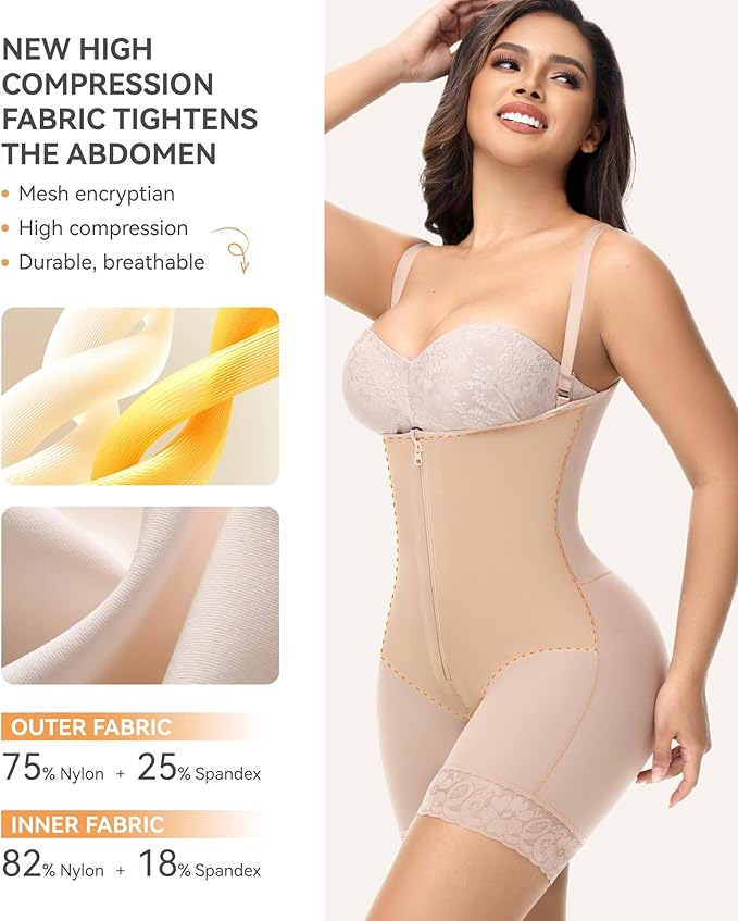 M MYODRESS fajas colombianas moldeadoras shapewear tummy control body shaper stage 2 compression garment
