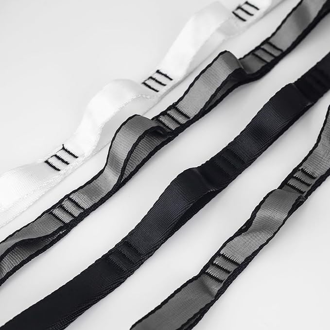 10PCS Nylon Daisy Chain Straps 23 KN for Aerial Yoga Hammock Swing Adjustable Aerial Silk Extender Hanging Rope for Aerial Yoga Belts 3.6FT 5.9FT Long-GravixFit