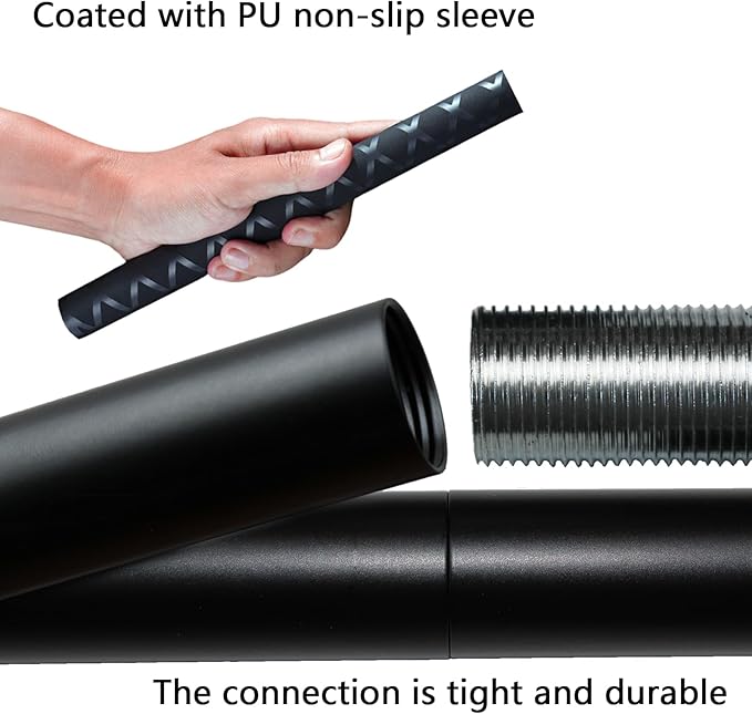 The Huang Yunming yoga stick is made of sturdy steel that is 5 feet high and an adjustable stretching stick, providing flexibility, agility, and balance. Multi functional fitness stick with 5 steel pipes-GravixFit