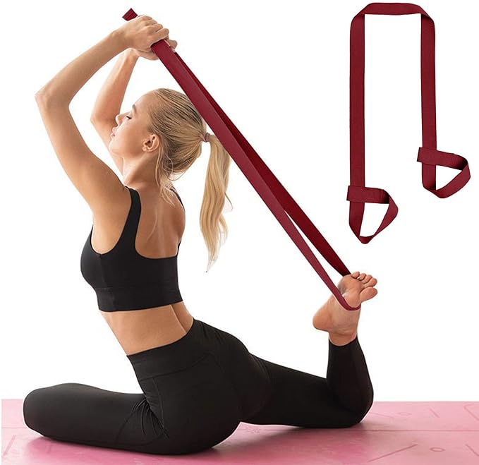 ZOOEASS Yoga Mat Strap, Adjustable Durable Yoga Mat Carrier & Stretching Strap, Multiple Color Choices-GravixFit