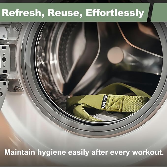 VRTX Stretch Straps for Exercise | Yoga & Pilates Stretching Bands w/ 7 Loops | Resistance Bands for Fitness Workout, Home Gym, Physical Therapy | Soft Cloth, Durable-GravixFit