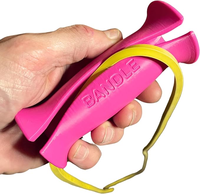 Bandle™ - True Ergonomic Handles for Resistance Bands | Unleash The Full Potential of Pain-Free, Full-Body Workouts | Durable & Comfortable for High-Intensity Training (2 Handles)-GravixFit