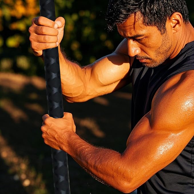 The Huang Yunming yoga stick is made of sturdy steel that is 5 feet high and an adjustable stretching stick, providing flexibility, agility, and balance. Multi functional fitness stick with 5 steel pipes-GravixFit