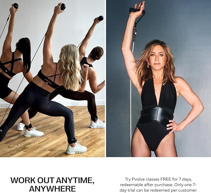 Pvolve P.3 Trainer- Home Gym Fitness Equipment Resistance Band with Ankle Strap and Weight System-GravixFit